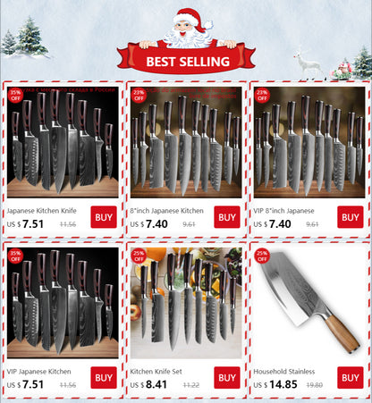 Eksklusive kjøkkenkniver med Japansk designstil, laget med presisjon med skarpe blader for deg som vil løfte matlagingen.