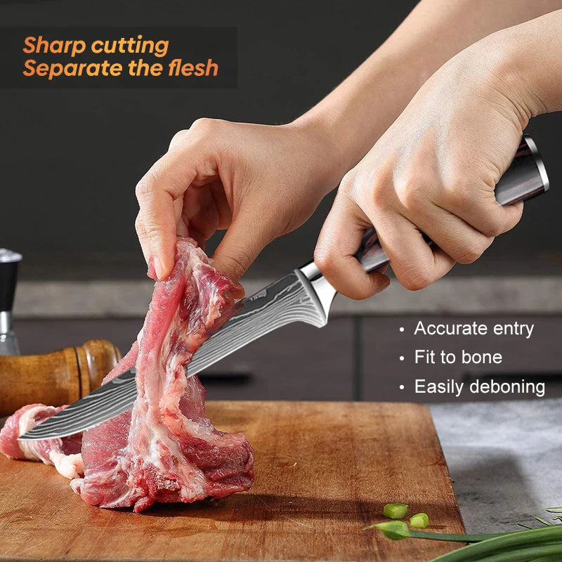 Eksklusive kjøkkenkniver med Japansk designstil, laget med presisjon med skarpe blader for deg som vil løfte matlagingen.