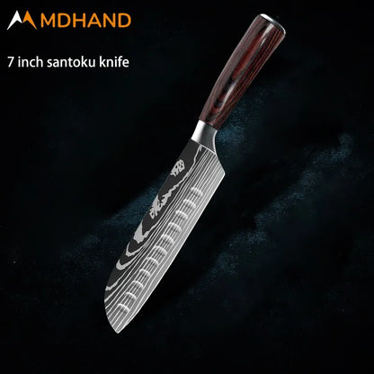 Eksklusive kjøkkenkniver med Japansk designstil, laget med presisjon med skarpe blader for deg som vil løfte matlagingen.