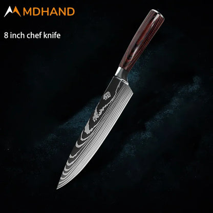 Eksklusive kjøkkenkniver med Japansk designstil, laget med presisjon med skarpe blader for deg som vil løfte matlagingen.